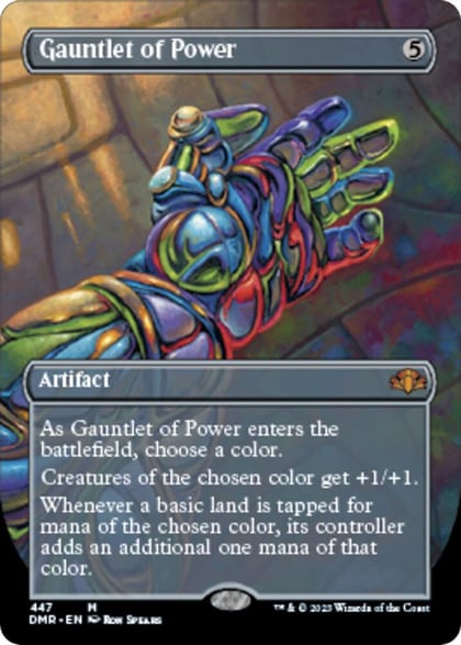 Gauntlet of Power (Borderless), Dominaria Remastered 447