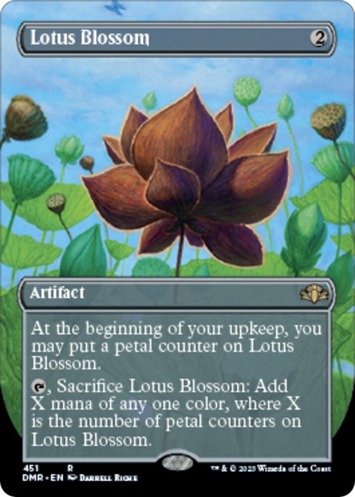 Lotus Blossom (Borderless), Dominaria Remastered 451
