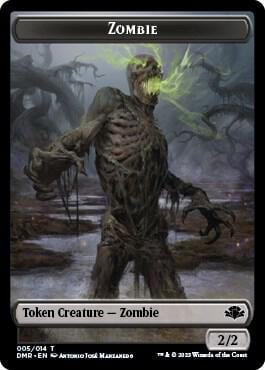 Zombie // Construct Double-Sided Token, Dominaria Remastered 5 // 14