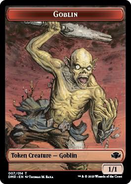 Goblin // Cat (003) Double-Sided Token, Dominaria Remastered 7 // 3
