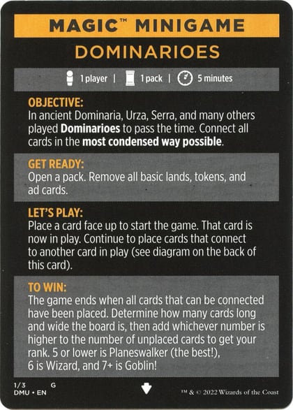 Magic Minigame: Dominarioes, Dominaria United 1