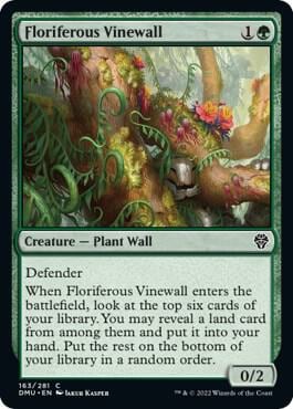 Floriferous Vinewall, Dominaria United 163