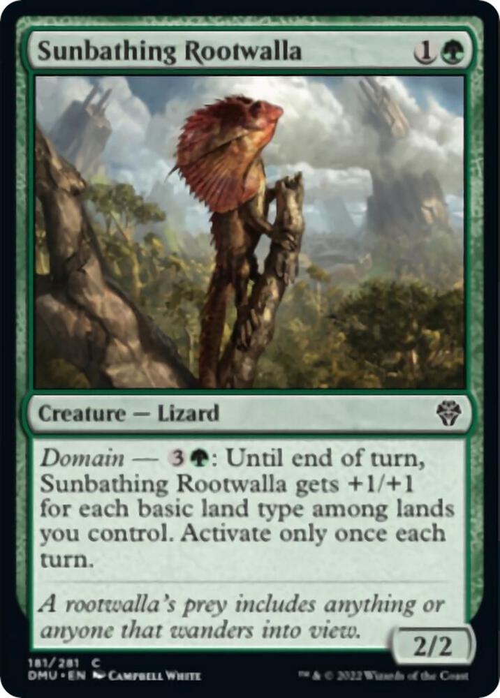 Sunbathing Rootwalla, Dominaria United 181