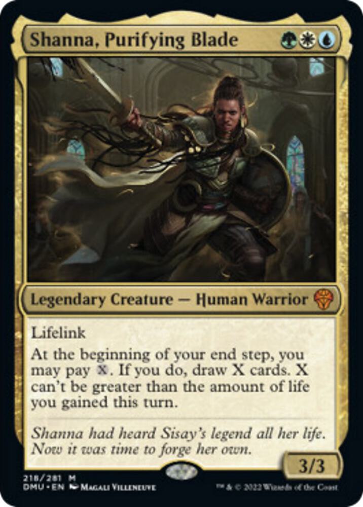 Shanna, Purifying Blade, Dominaria United 218