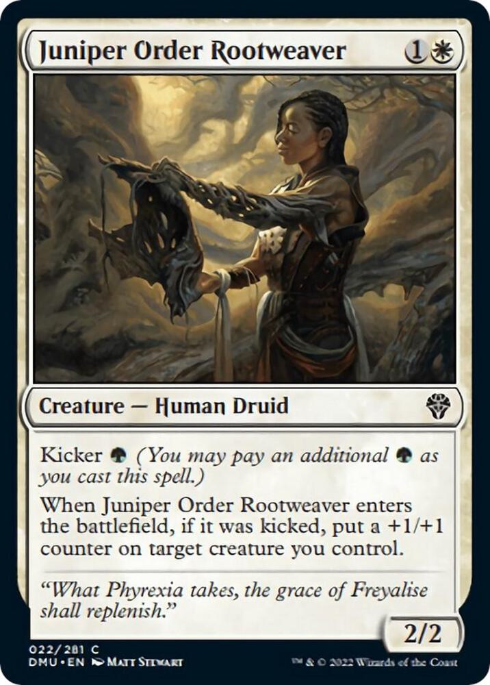 Juniper Order Rootweaver, Dominaria United 22