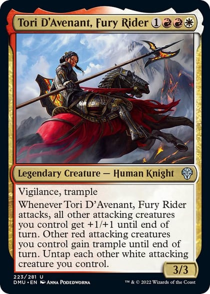 Tori D'Avenant, Fury Rider, Dominaria United 223
