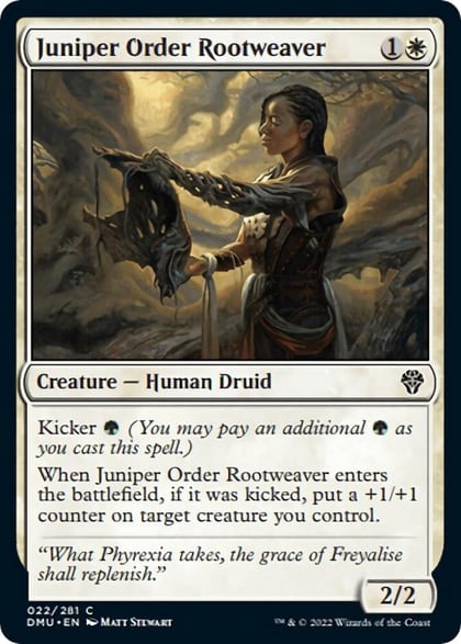 Juniper Order Rootweaver, Dominaria United 22