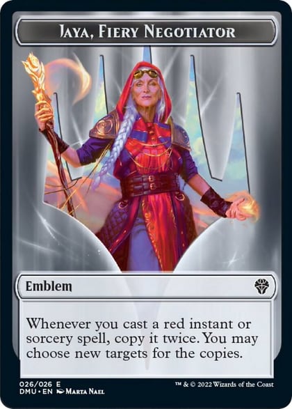 Emblem - Jaya, Fiery Negotiator, Dominaria United 26