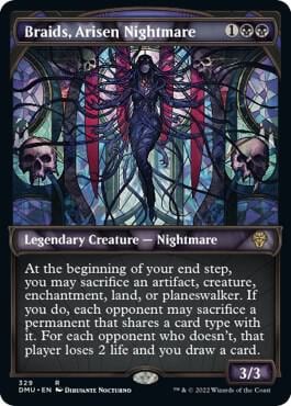 Braids, Arisen Nightmare (Textured Foil), Dominaria United 329