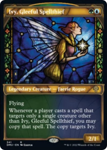 Ivy, Gleeful Spellthief (Textured Foil), Dominaria United 341