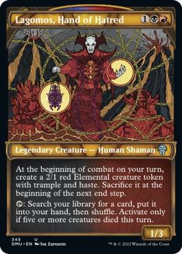 Lagomos, Hand of Hatred (Textured Foil), Dominaria United 345