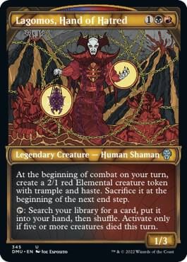 Lagomos, Hand of Hatred (Textured Foil), Dominaria United 345