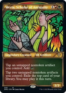Meria, Scholar of Antiquity (Textured Foil), Dominaria United 346