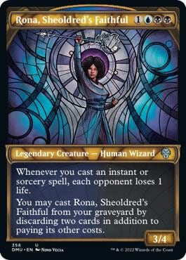 Rona, Sheoldred's Faithful (Textured Foil), Dominaria United 356