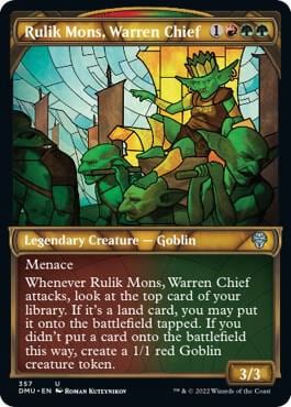 Rulik Mons, Warren Chief (Textured Foil), Dominaria United 357