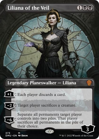 Liliana of the Veil (Borderless), Dominaria United 373