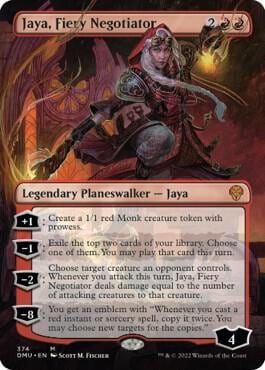 Jaya, Fiery Negotiator (Borderless), Dominaria United 374