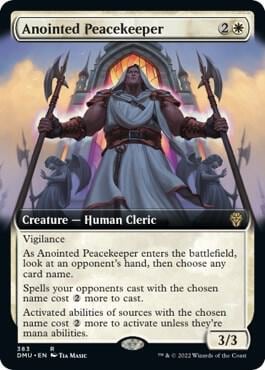 Anointed Peacekeeper (Extended Art), Dominaria United 383