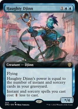 Haughty Djinn (Extended Art), Dominaria United 394