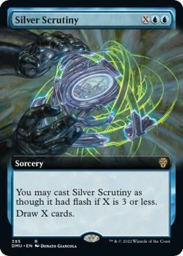Silver Scrutiny (Extended Art), Dominaria United 395
