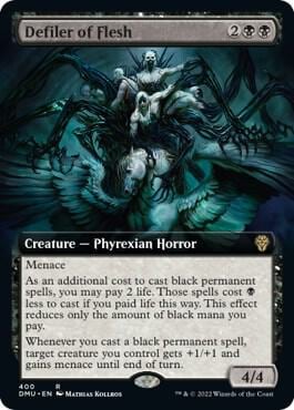 Defiler of Flesh (Extended Art), Dominaria United 400