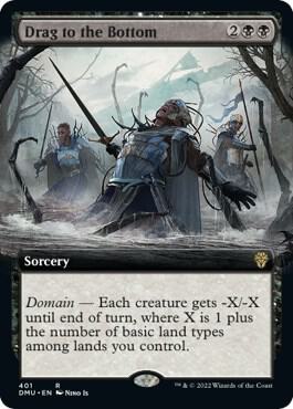 Drag to the Bottom (Extended Art), Dominaria United 401