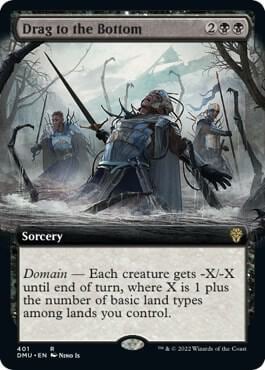 Drag to the Bottom (Extended Art), Dominaria United 401
