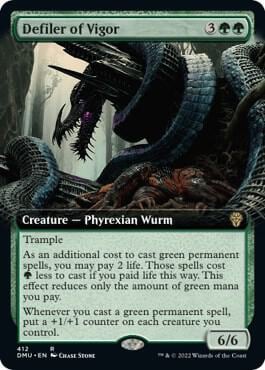 Defiler of Vigor (Extended Art), Dominaria United 412