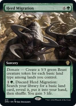 Herd Migration (Extended Art), Dominaria United 413
