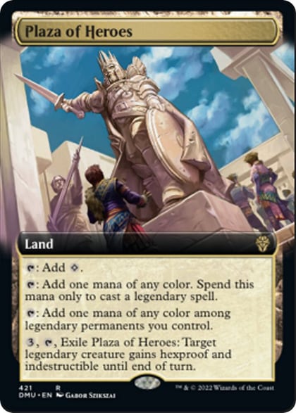 Plaza of Heroes (Extended Art), Dominaria United 421