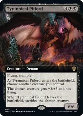 Tyrannical Pitlord (Extended Art), Dominaria United 425