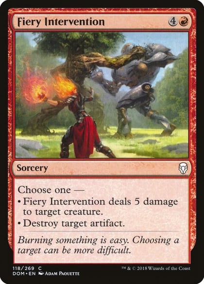 Fiery Intervention, Dominaria 118