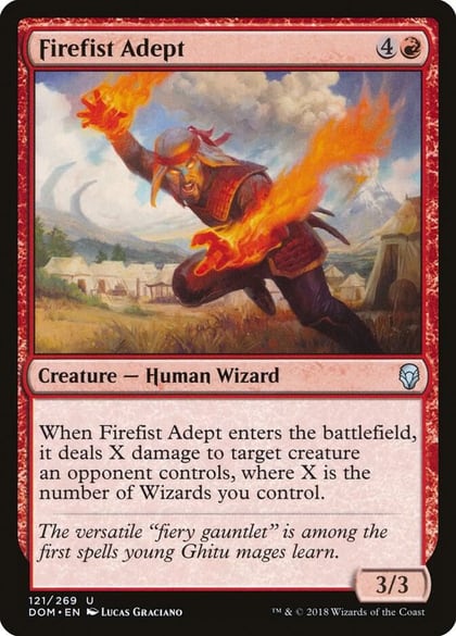 Firefist Adept, Dominaria 121
