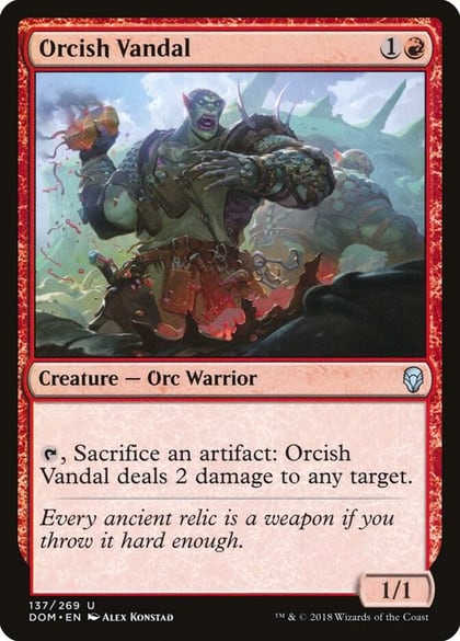 Orcish Vandal, Dominaria 137