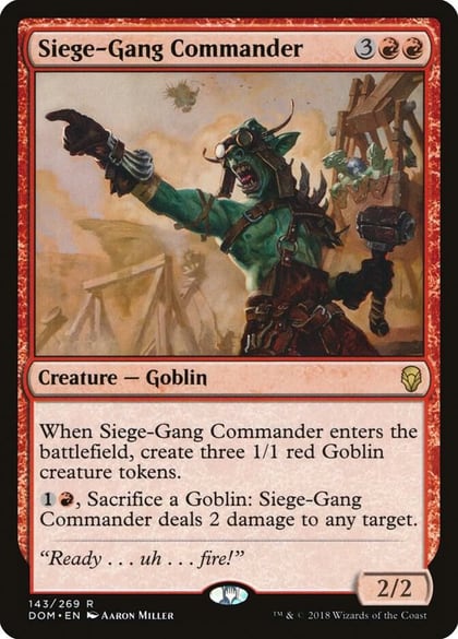 Siege-Gang Commander, Dominaria 143