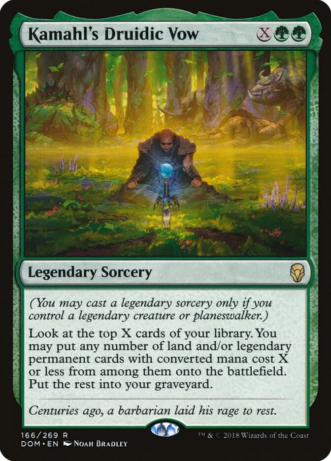 Kamahl's Druidic Vow, Dominaria 166