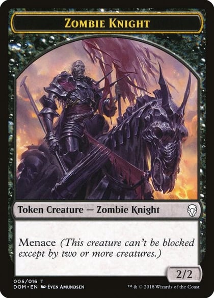 Zombie Knight Token, Dominaria 5