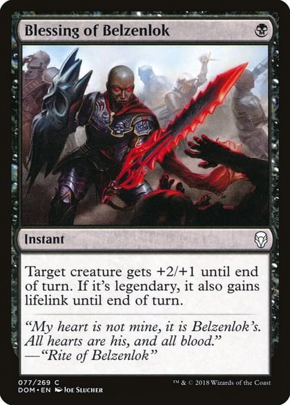 Blessing of Belzenlok, Dominaria 77