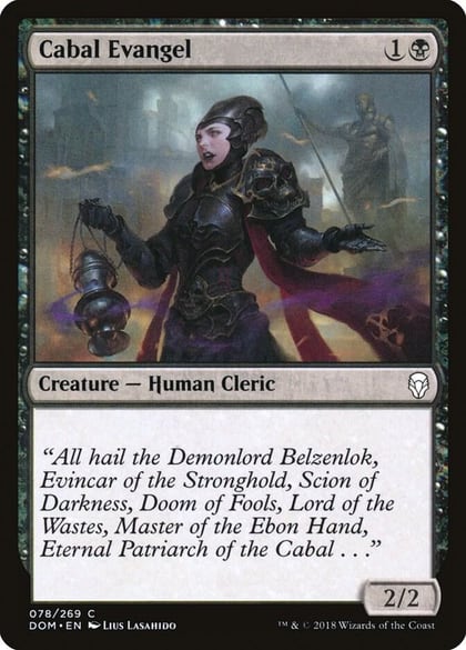 Cabal Evangel, Dominaria 78