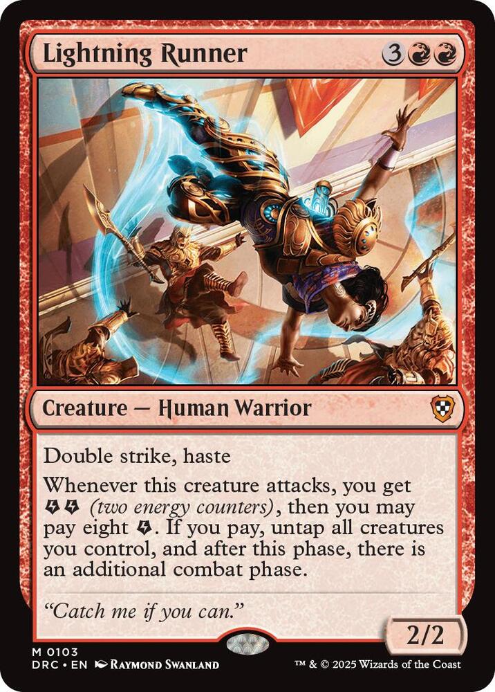 Lightning Runner, Commander: Aetherdrift 103