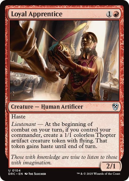 Loyal Apprentice, Commander: Aetherdrift 104