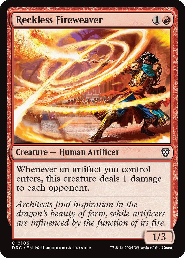 Reckless Fireweaver, Commander: Aetherdrift 106