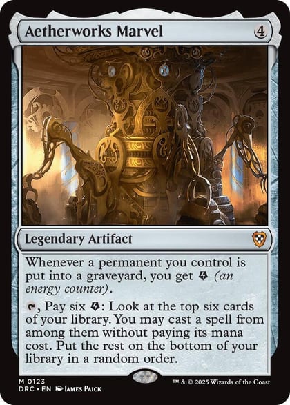 Aetherworks Marvel, Commander: Aetherdrift 123