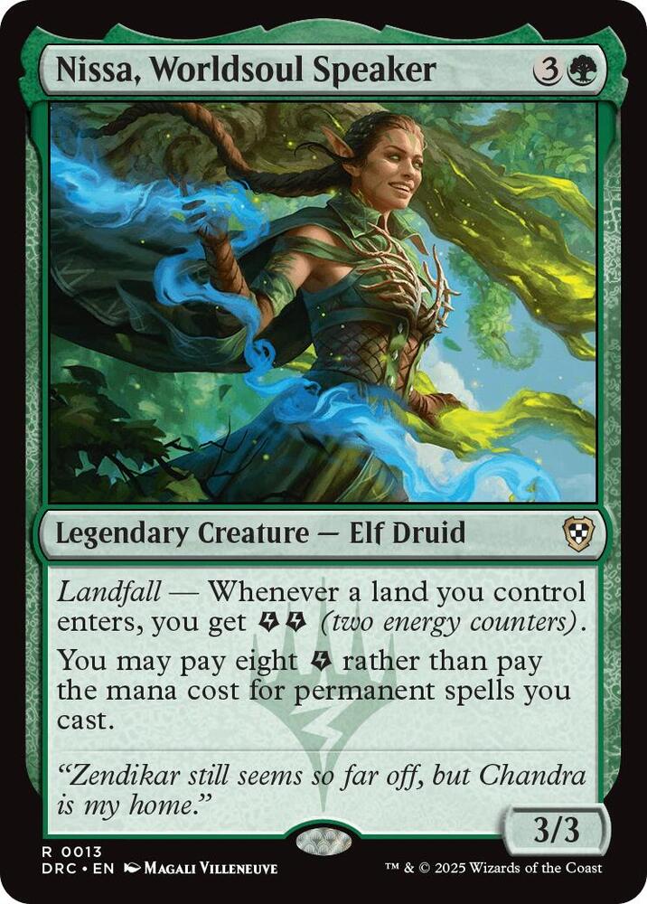 Nissa, Worldsoul Speaker, Commander: Aetherdrift 13