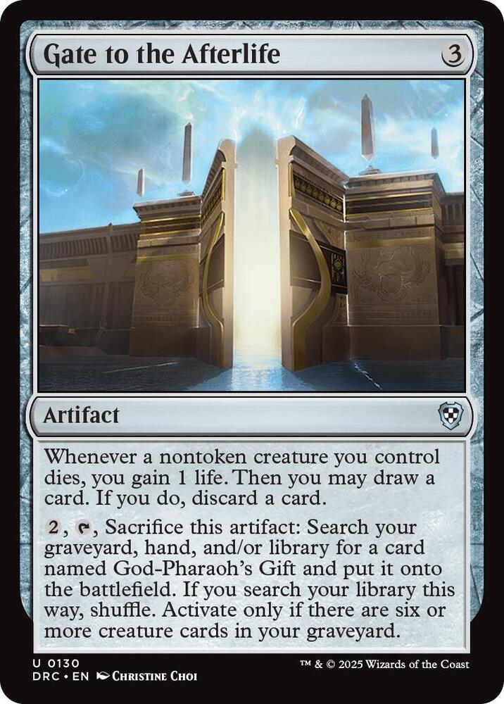 Gate to the Afterlife, Commander: Aetherdrift 130