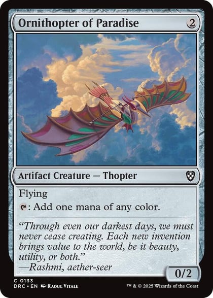 Ornithopter of Paradise, Commander: Aetherdrift 133