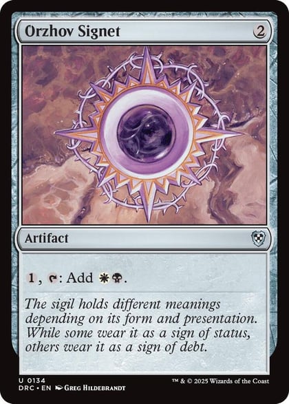Orzhov Signet, Commander: Aetherdrift 134