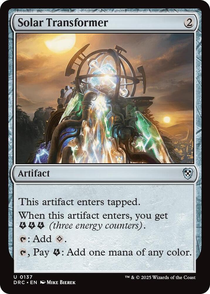 Solar Transformer, Commander: Aetherdrift 137