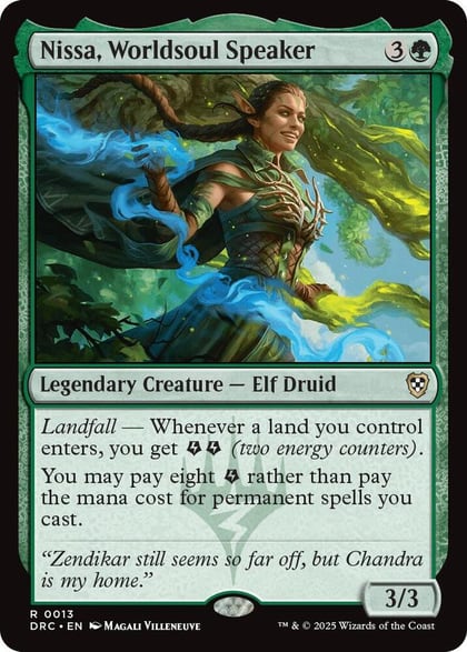 Nissa, Worldsoul Speaker, Commander: Aetherdrift 13