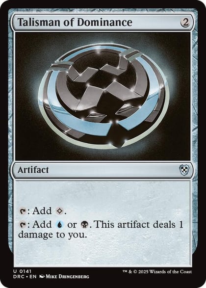 Talisman of Dominance, Commander: Aetherdrift 141